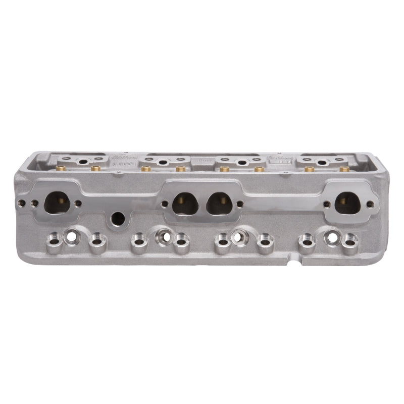 Edelbrock 60947 Cylinder Head SBC NHRA Legal 64cc Angled Plug Bare Single