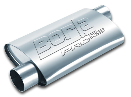 Borla 40353 Universal Pro-XS 3in Inlet//Outlet Offset/Offset 14x9 1/2 x 4 Muffler - #40353
