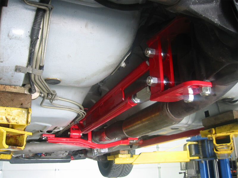 UMI Performance 2203AS-B Tunnel Brace Mount Long Tube Header-Ups with Loop Black