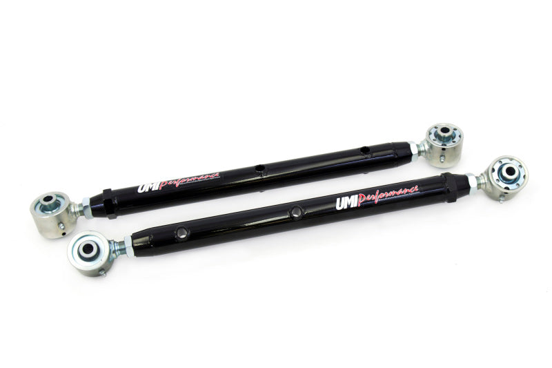UMI Performance 4043-B Double Adjustable Lower Control Arms Roto-Joints Black