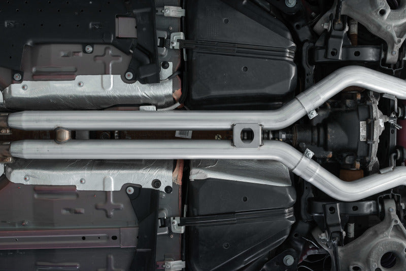 MBRP Ford Mustang GT 5L T304 3in Cat-Back w/4in Quad Carbon Fiber Tips