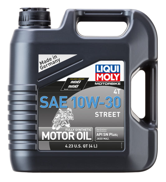 LIQUI MOLY 4L Motorbike 4T SAE 10W-30 Street (20420) - Pack of 4