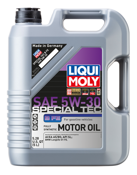 LIQUI MOLY 5L Special Tec B FE Motor Oil SAE 5W-30 (20444) - Pack of 4