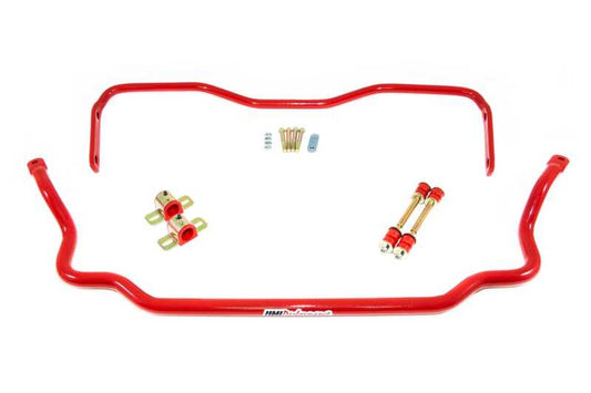 UMI Performance 303534-R Solid Front and Rear Sway Bar Red for 1978-1988 G-Body