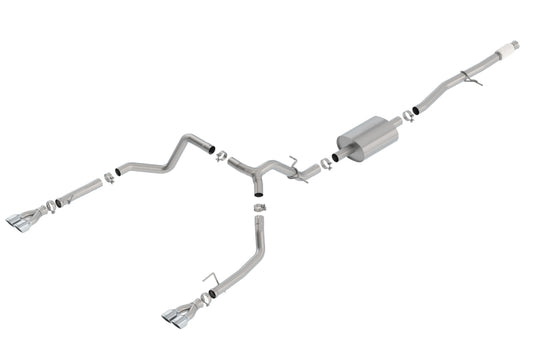 Borla 140781 2019 Chevy Silverado 1500 5.3L V8 CC SB 147.4in WB S-Type Cat-Back w/ Quad Square Tips - #140781
