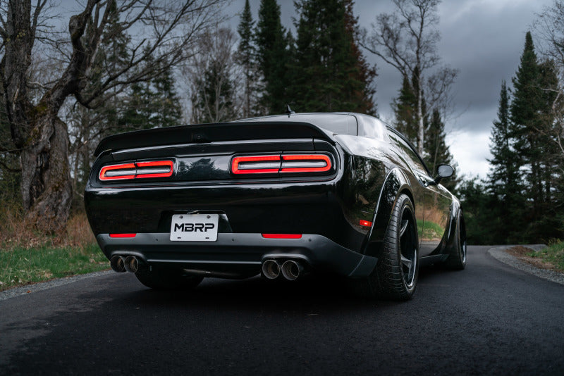 MBRP S7114AL Armor Lite Cat-Back Exhaust - Quad Rear Exit | 2015-2023 Dodge Challenger 5.7L/6.2L/6.4L HEMI