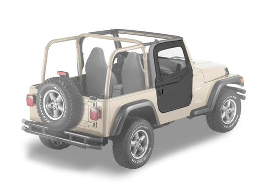 Bestop 97-06 Jeep Wrangler TJ Full Fabric Doors (Black Diamond)