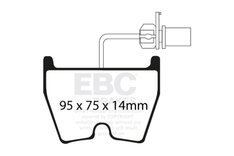 EBC 06-09 Audi RS4 4.2 (Cast Iron Rotors) Bluestuff Front Brake Pads DP51513NDX