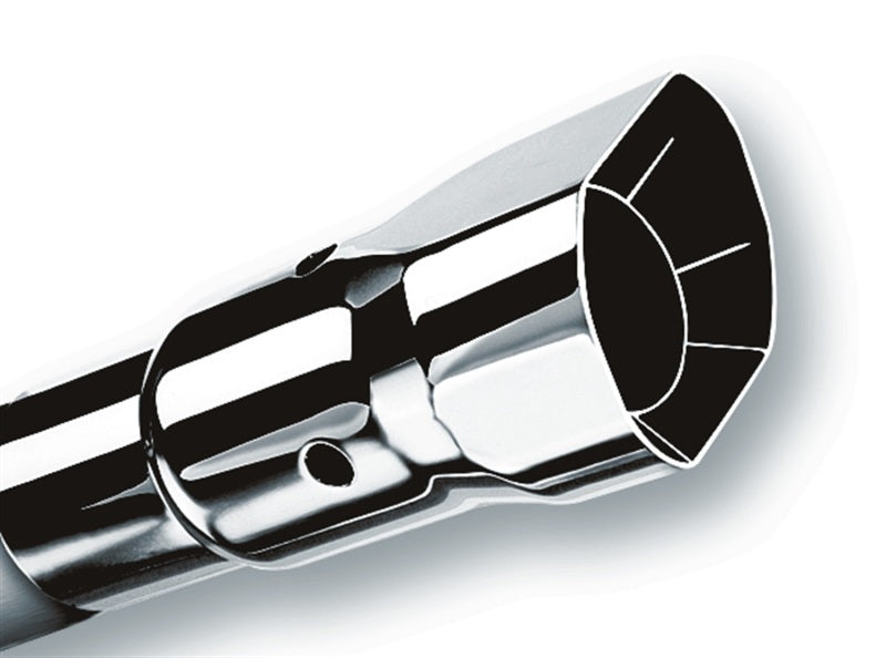 Borla 20115 Universal Polished Tip Single Square Angle-Cut Intercooled (inlet 2 1/4in. Outlet 2 1/2 x 2 3/ - #20115