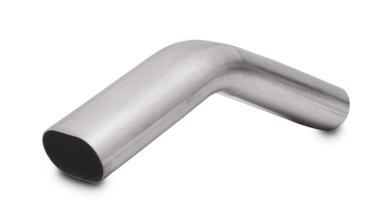 Vibrant 3in Oval (Nominal Size) T304 SS 45 deg VERTICAL Mandrel Bend 6in x 6in