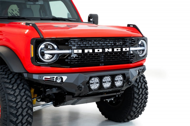 Addictive Desert Designs for 21-22 Ford Bronco Bomber Front Bumper (w/ 3 Rigid 360 Mounts)