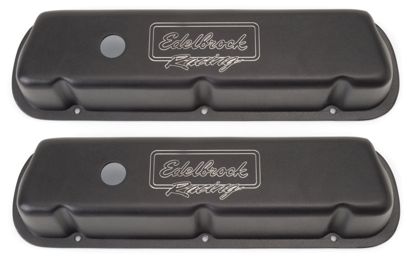 Edelbrock 41253 Valve Cover Victor Series Ford 289-302-351W CI V8 Low Black