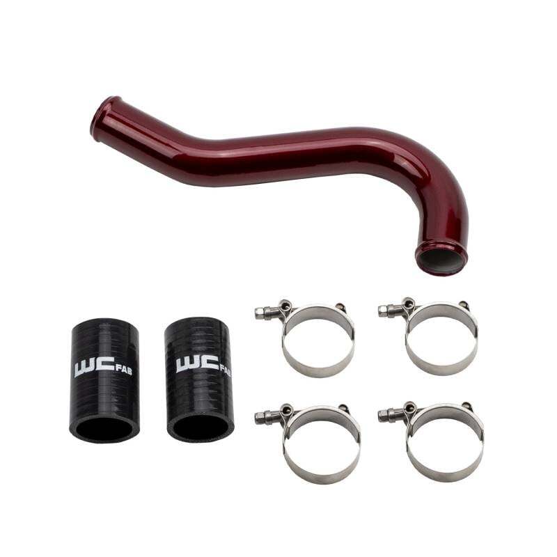 Wehrli Custom Fabrication WCF100622-RED Upper Coolant Pipe WCFab Red for 2006-2010 Chevrolet Silverado / GMC Sierra 2500 HD / 3500 HD 6.6L LBZ/LMM Duramax