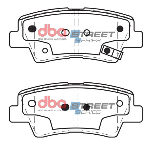 DBA 13-14 Chrysler 200 (340mm Front Rotor) Street Series Rear Brake Pads