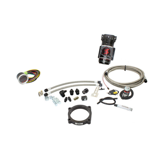 Snow Performance SNO-2171-BRD-T Stage 2 Bst Cooler for Challenger Hellcat Water Inj Kit (SS Brded Line/4AN Fittings) without Tank
