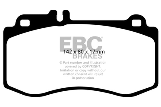 EBC 10+ Mercedes-Benz E350 3.5 AMG Sport Package Redstuff Front Brake Pads DP31857C
