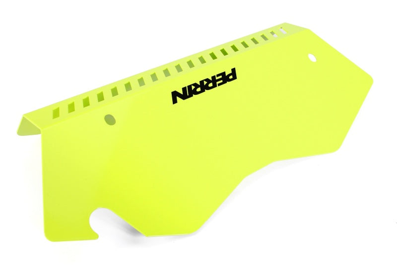 PERRIN 22-26 Subaru WRX Pulley Cover - Neon Yellow (TALL - For Use w/o PERRIN AOS)