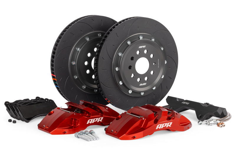 APR 15-20 & 22-26 Audi A3 Quattro 370x34mm 6-Piston Big Brake Kit (MQB/MQBEVO 312mm) - Front - Red