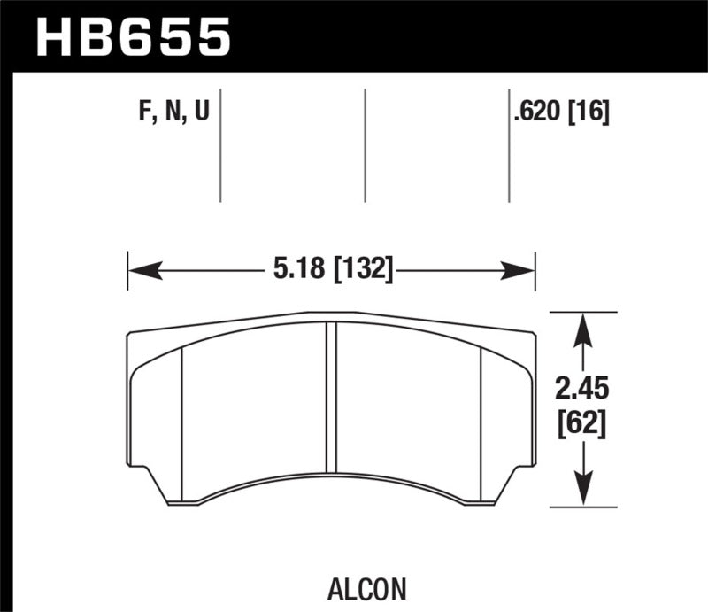 Hawk Performance HB655B.620 HPS 5.0 Street Brake Pads