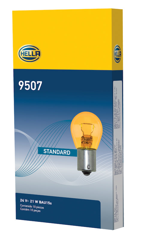 HELLA 9507 24V 21W BAU15s S8 AMBER Bulb