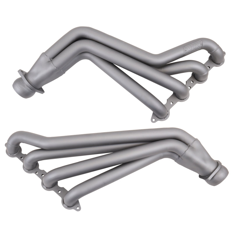 BBK Performance 4054 Long Tube Headers with High Flow Catalytic Converters 1-7/8 Titanium Ceramic for 2010-2015 Chevrolet Camaro SS / ZL1 (6.2L)