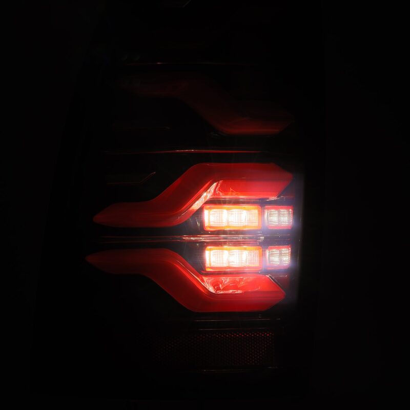 AlphaRex 680070 05-15 Toyota Tacoma LUXX LED Taillights Black/Red w/Activation Light/Sequential Signal