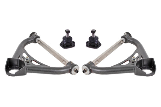 BMR 1970-1981 Chevrolet Camaro A-Arms Upper Non-Adjustable Delrin Std Ball Joint - Black Hammertone