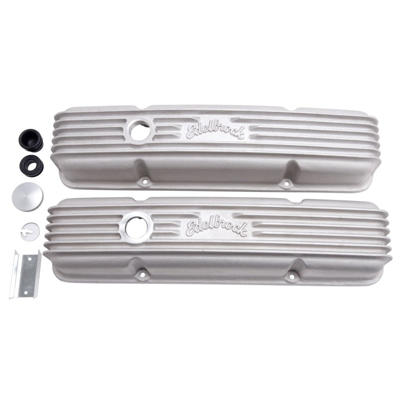 Edelbrock 41449 Valve Cover Classic Series Chevrolet 1959-1986 262-400 CI V8 with Oil Fill Hole