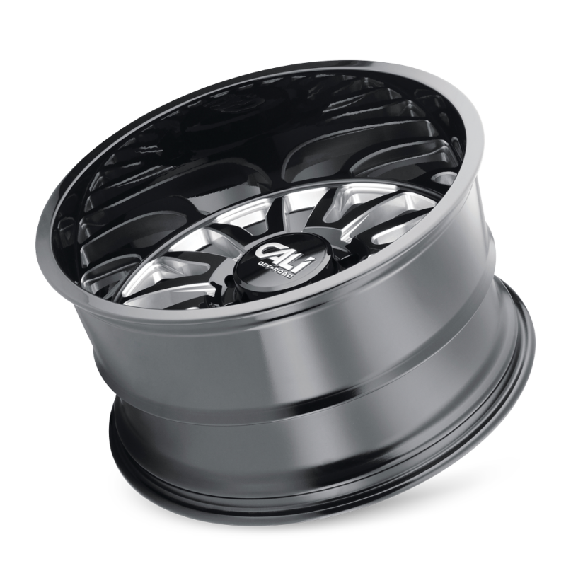 Cali Off-Road Summit 9110 20x10 8x165.1 -25mm Gloss Black Milled Wheel 9110-2181BM