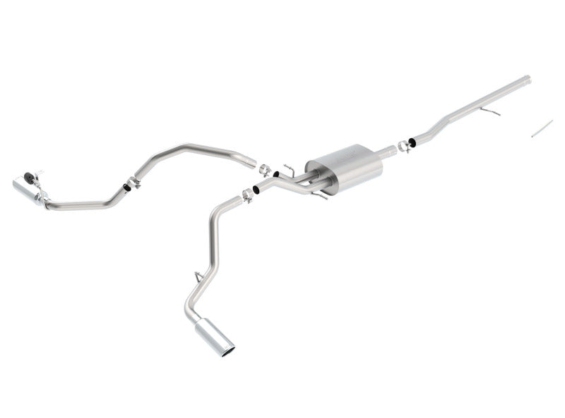 Borla 140545 14 Silv/Sierra C/B Exhaust S-Type 1500 5.3L V8 AT/MT 2&4WD Ext Cab Split Side Exit - #140545