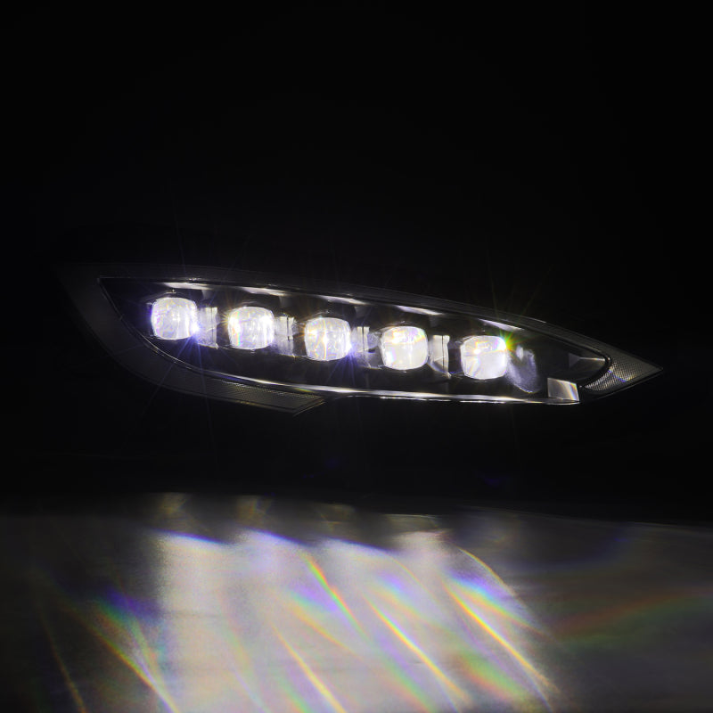 AlphaRex 880877 12-21 Tesla Model S NOVA-Series LED Projector Headlights Black w/Activtn Light & Sequential.Signal / Switchback DRL