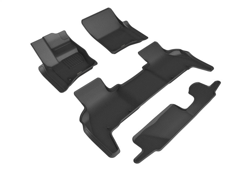 3D MAXpider Kagu Front, Rear & 3rd Row Floor Mats for 2020-2024 Land Rover Defender 110