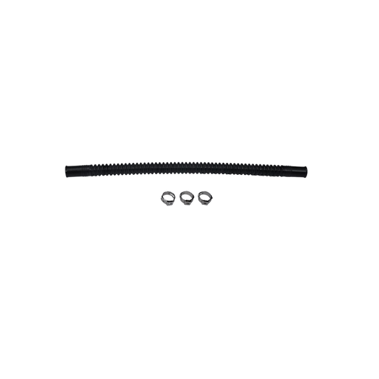 DeatschWerks Convoluted Tubing 250mm Length x 8mm ID Side 1 x 8mm ID Side 2 - Black