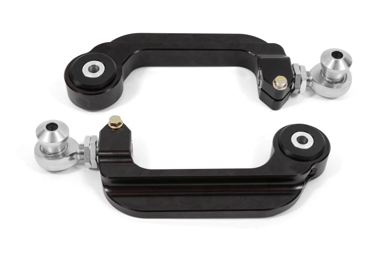 BMR 2015-2026 S550 Mustang Billet Aluminum Camber Links Adjustable (Delrin/Rod ends) - Black Anodized