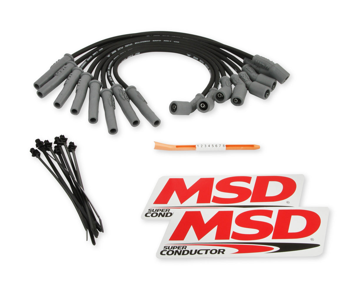 MSD 31633 for Ford Raptor 6.2L V8 Black Wire Set