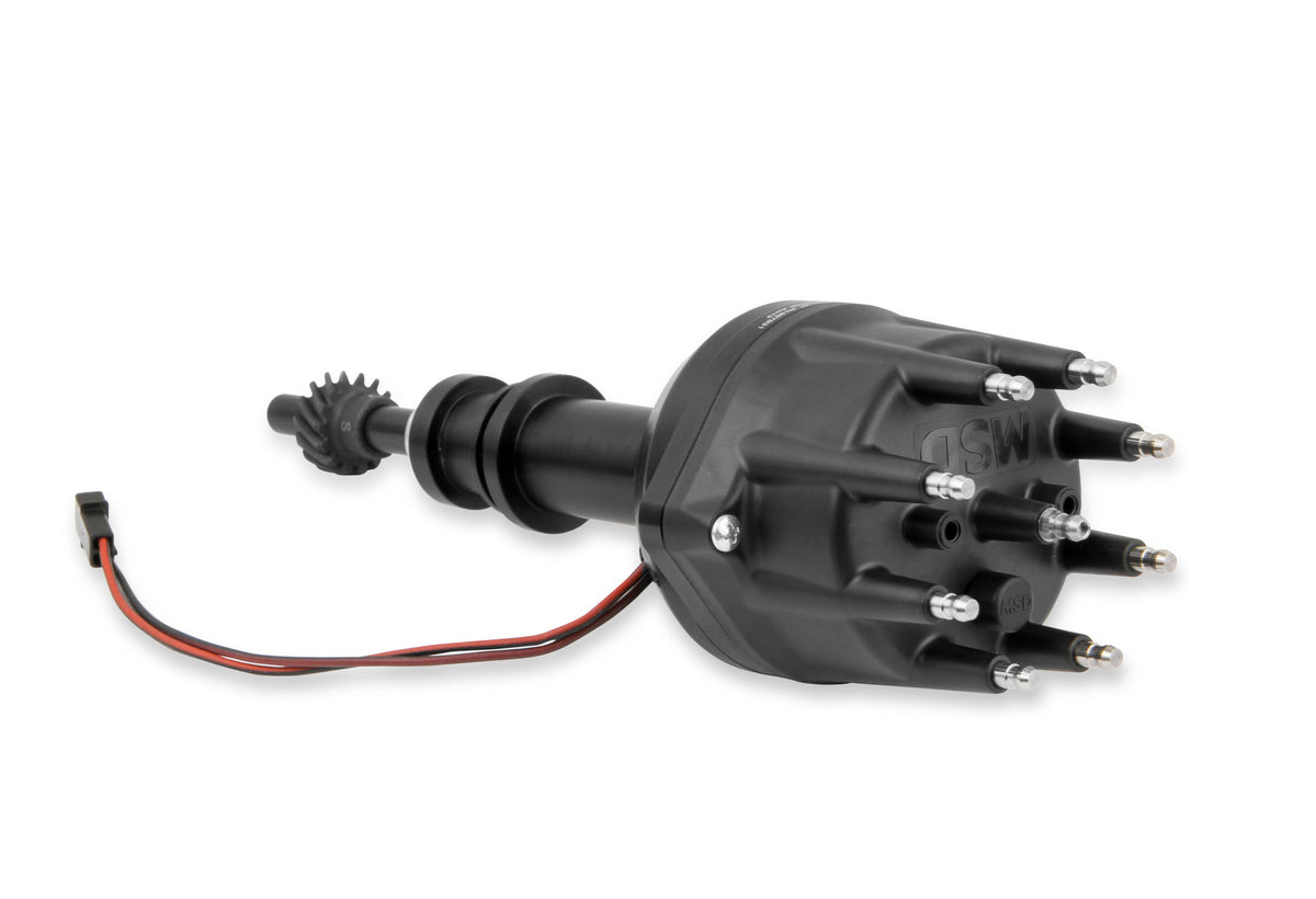 MSD 857831 Black Distributor, for Ford 351W, Pro-Billet w/Steel Gear