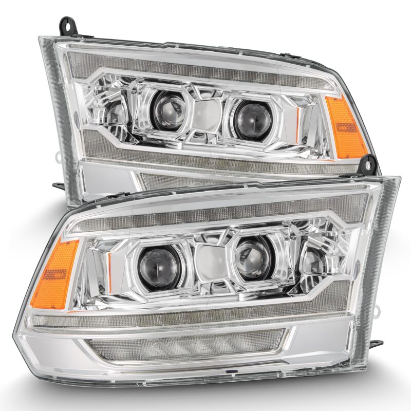 AlphaRex 880562 09-18 Ram 1500 PRO-Series Projector Headlights Chrome w/ Sequential Signal and Top/Middle DRL