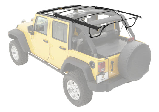 Bestop 07-18 Jeep Wrangler JK 4-Door Bow & Fdodge Rame Hardware Kit (Factory Style Replacement)