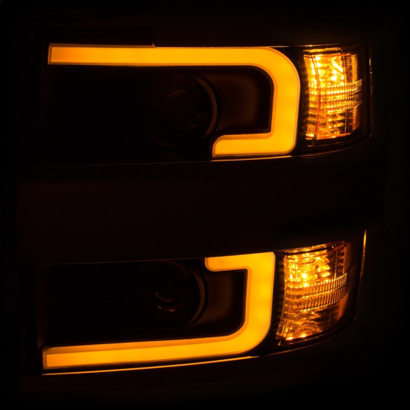 ANZO 2015-2019 Chevrolet Silverado 2500 HD LED Projector Headlights