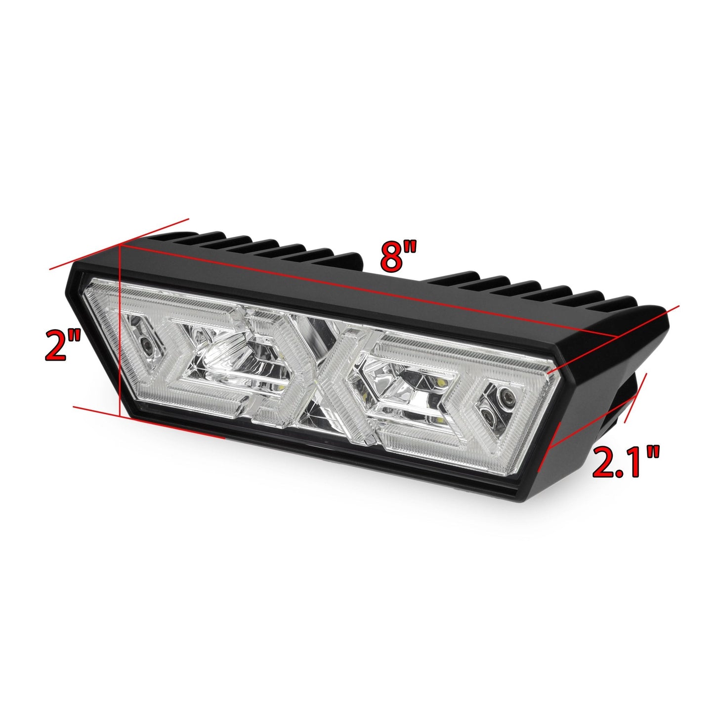 AlphaRex 940021 Arrow-X Universal Multi-Functional Off-Road LED Chase Light - Clear