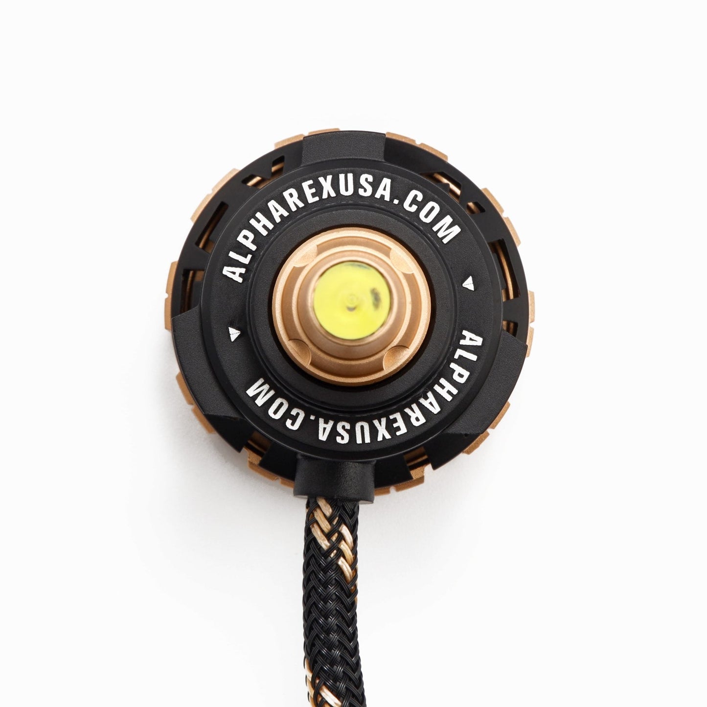 AlphaRex 110012 Gold Ammo Panoramic LED Light Bulbs - H11