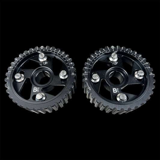 Brian Crower Honda B Series Adjustable Cam Gears - All Black BC8801B - Fits Acura