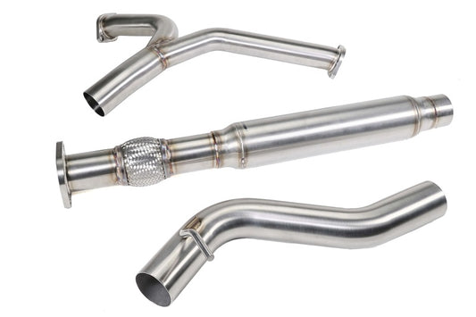 PERRIN 22-26 Subaru WRX Stainless Steel Midpipe w/Resonator 3in. (Fits OEM/Aftermarket Mufflers)