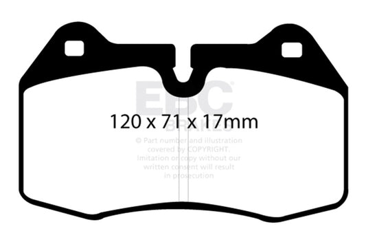 EBC 94-99 BMW M5 3.8 (E34) Redstuff Front Brake Pads DP31032C