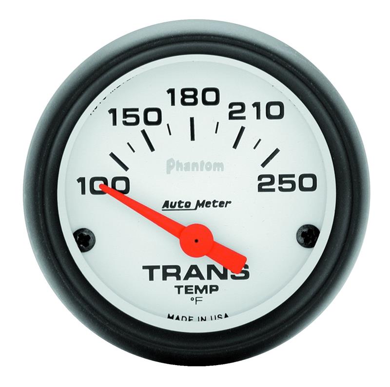 AutoMeter 5757 Phantom 52mm Short Sweep Electric 100-250 Degrees F Transmission Temperature Gauge