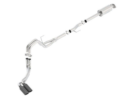 Borla 140619BC 15-16 Ford F-150 3.5L EcoBoost Ext. Cab Std. Bed Black Chrome CB Exhaust ATAK Truck Side Exit - #140619BC