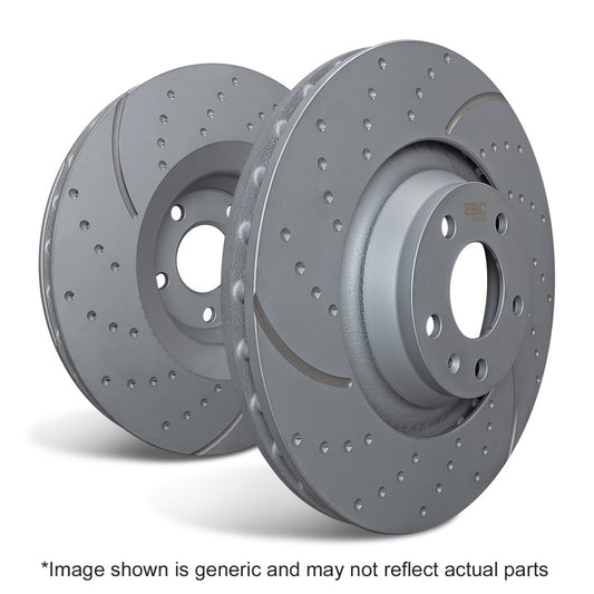 EBC 03-04 Cadillac XLR 4.6 GD Sport Rear Rotors GD7077
