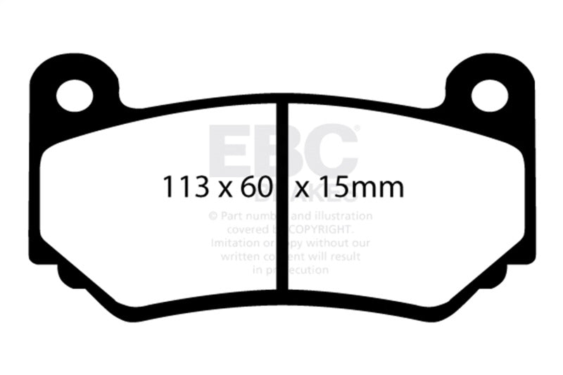 EBC 08-11 Lotus Exige 1.8 Supercharged (240) Yellowstuff Front Brake Pads DP41377R