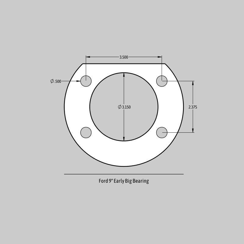 Baer Brakes Rear Ends w/ Ford 9in Early Big Bearing Housing Ends 11in SS4+ Rear SDZ Brake Kit - Blk