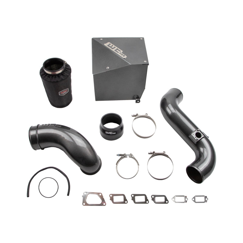 Wehrli Custom Fabrication WCF100304-GB 4in Intake Kit Stage 2 Gloss Black for 2011-2016 Chevrolet Silverado / GMC Sierra 2500 HD / 3500 HD 6.6L LML Duramax